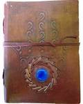 5" x 7" Evil Eye Stone Embossed leather w/ cord