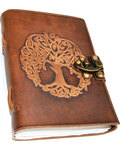 Tree of Life leather blank book w/ latch