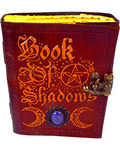 Book of Shadows Journal aged looking paper leather w/ latch