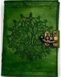 Green Tree of Life Leather with Latch