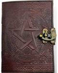 Brown Pentagram Leather with Latch