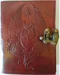 Moon Goddess Leather Blank Book with Latch