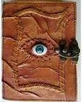 Sacred Eye leather blank book w/ latch