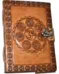 5" x 7" 7 Chakra Embossed leather w/ latch