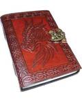 Celtic Dragon leather blank book w/ latch