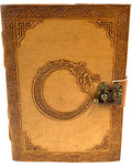 5" x 7" Dragon Ring leather blank book w/ latch