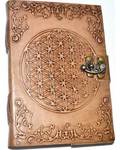 5" x 7" Flower of Life Embossed leather w/ latch