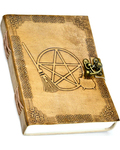 5" x 7" Broom Pentagram Embossed leather w/ latch