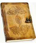 5" x 7" Double Tree Embossed leather w/ latch