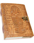 5" x 7" Egyptian Embossed leather w/ latche