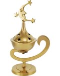 Brass Moon and Stars Incense Burner