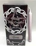 1/2" dia 5" long Gray chime candle 20 pack