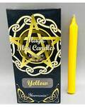 1/2" dia 5" long Yellow chime candle 20 pack