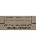 (set of 36) Purple 6" household candle