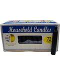 (set of 72) Black 4" household candles