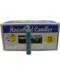 (set of 72) Green 4" household candles