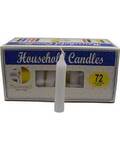 (set of 72) White 4" household candles