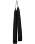 Black Taper Candle Pair 7"