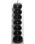 Black Seven Knob Candle