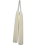 White Taper Candle Pair 7"