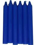 (set of 6) Blue 6" household candle