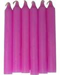 (set of 6) Pink 6" household candle