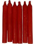 (set of 6) Red 6" household candle