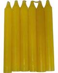 (set of 6) Yellow 6" household candle