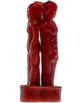 Red Male / Female Back to Back Candle