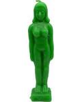 6 3/4" Green Woman candle 6 3/4" Green Woman candle