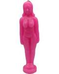 6 3/4" Pink Woman candle