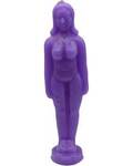 6 3/4" Purple Woman candle