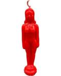 6 3/4" Red Woman candle