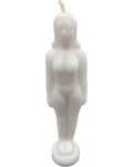 6 3/4" White Woman candle