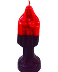 10" Red/ Black Holy Death candle