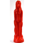 8" Red Female candle