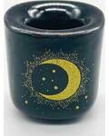 Moon & Star Black ceramic holder