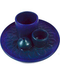 5" Ceramic candle/ incense holder