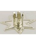 Silver-toned Fairy Star Chime Candle Holder