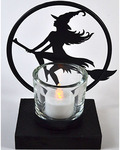 6" Witch by Moonlight tealight holder