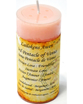 4" 3rd Pentacle of Venus scented Lailokens Awen candle