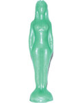 7 1/4" Green Woman candle