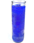 Blue 7-day jar candle