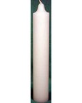 White Pillar Candle 9"