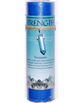 Strength pillar candle with Turquoise pendant