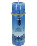 Truth pillar candle with Sodalite pendant