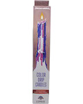 (set of 2) Pink, Purple Drip candles