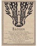 Badger Prayer Poster