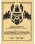 Gorilla Prayer Poster
