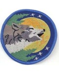 Wolf Sew-On Patch 3"